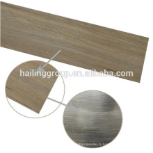 Planches de plancher de PVC de surface de relief sec de dos